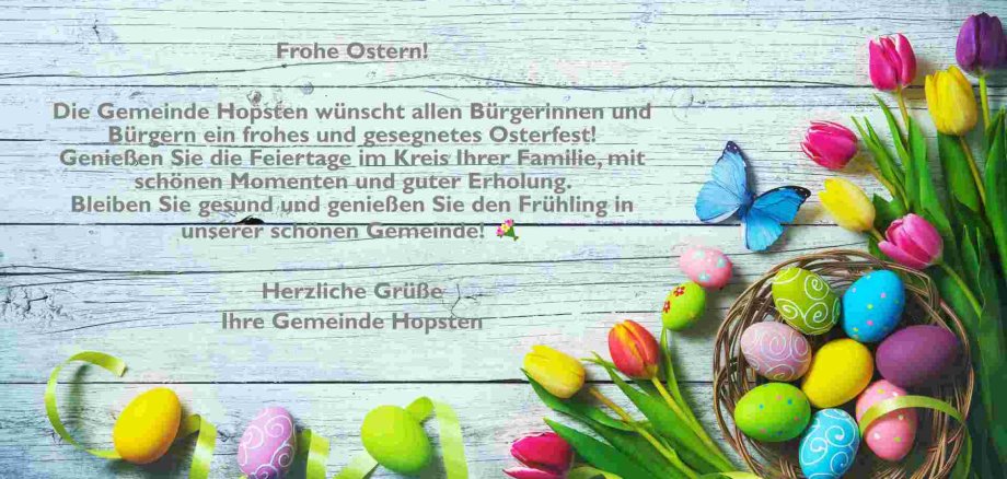 Easter background. Colorful spring tulips with butterflies and p