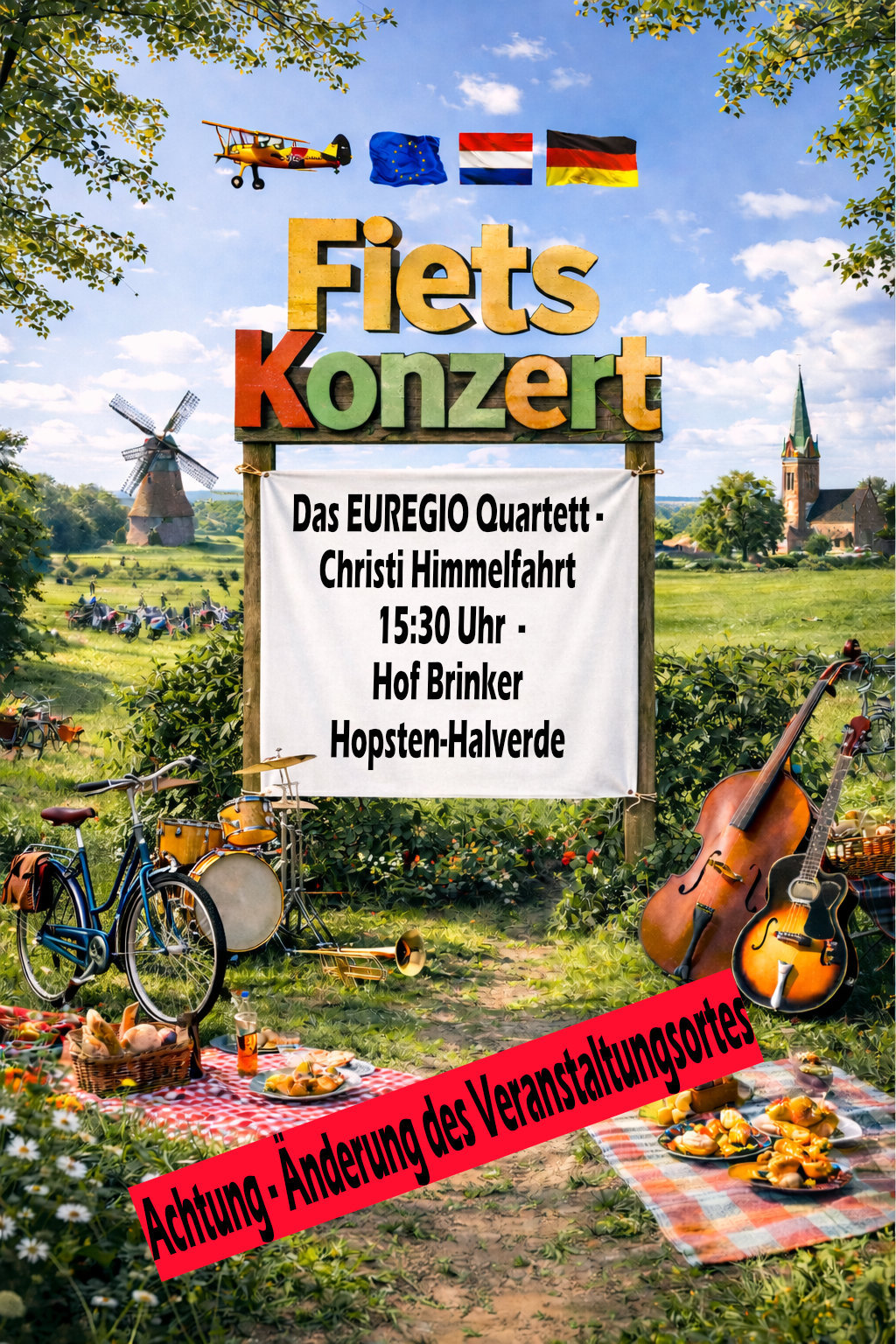 fiets konzert 15.Mai Ortsänderung