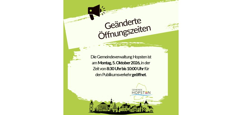 Geänderte Öffnungszeiten Kirmes Geänderte Öffnungszeiten Kirmes