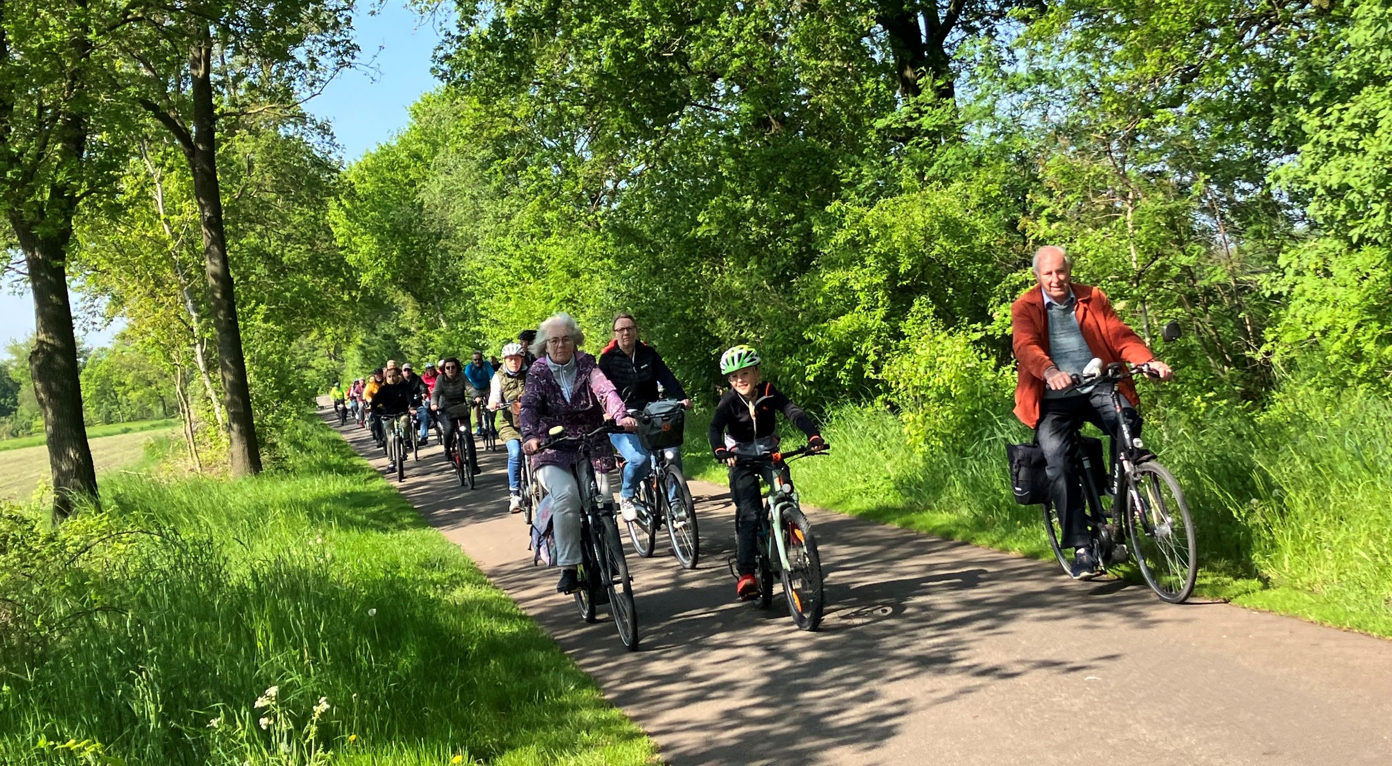 Fahrradfahren in Hopsten